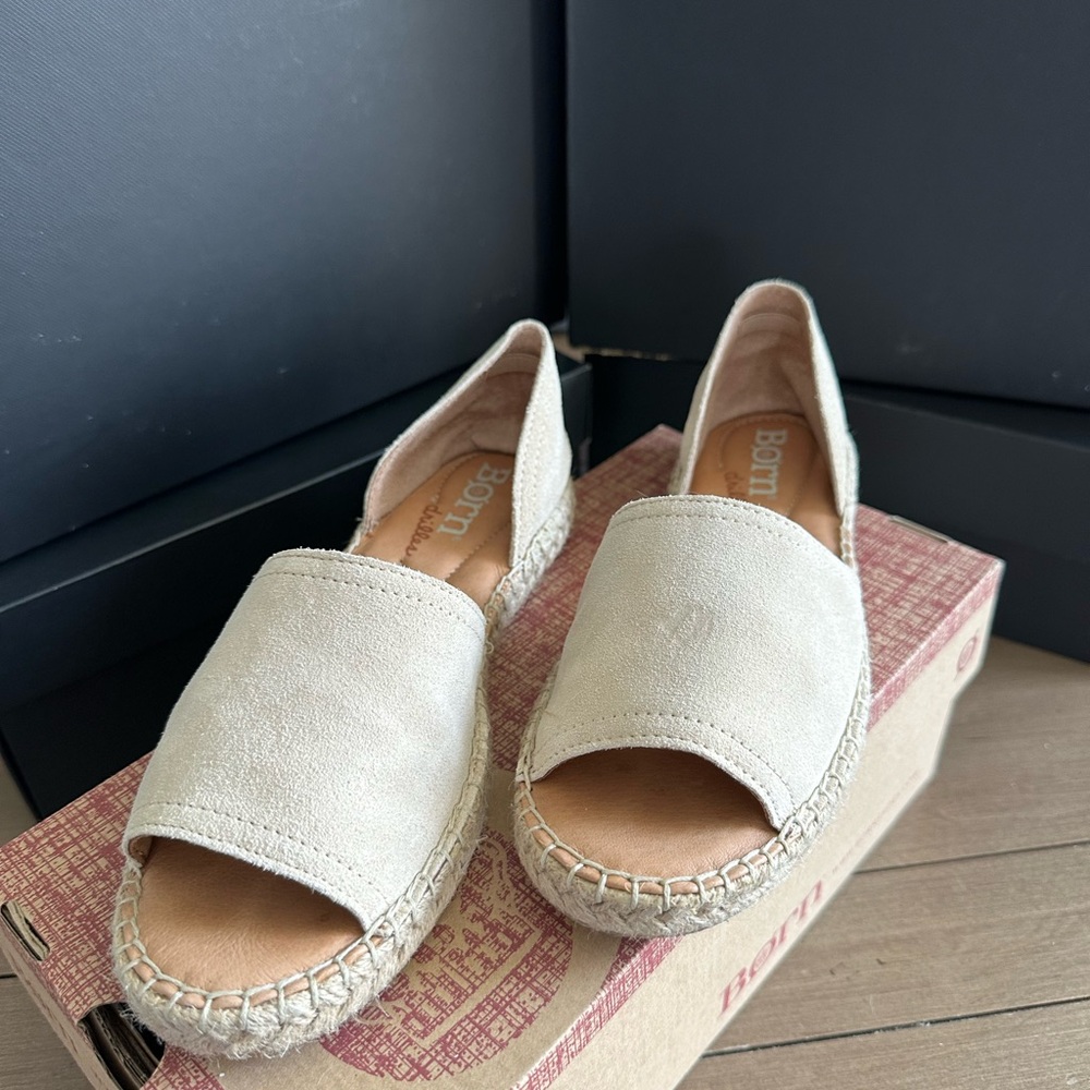 Born Light Tan Espadrille Shoes